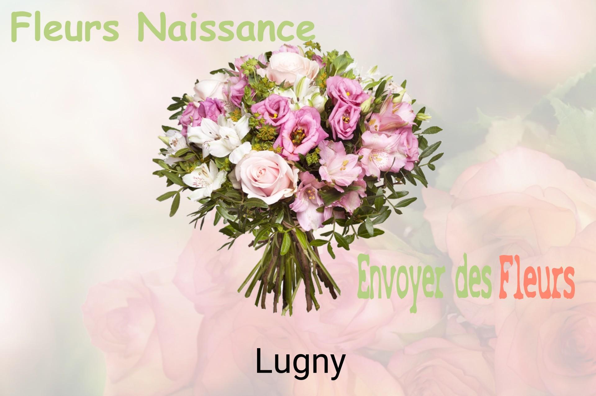 Bouquet de fleurs de naissance livré à Lugny